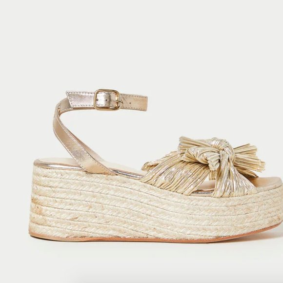 Loeffler Randall Gold Wedges - Picture 4 of 8